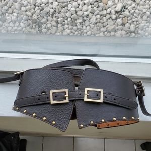 Leather corset belt size 28